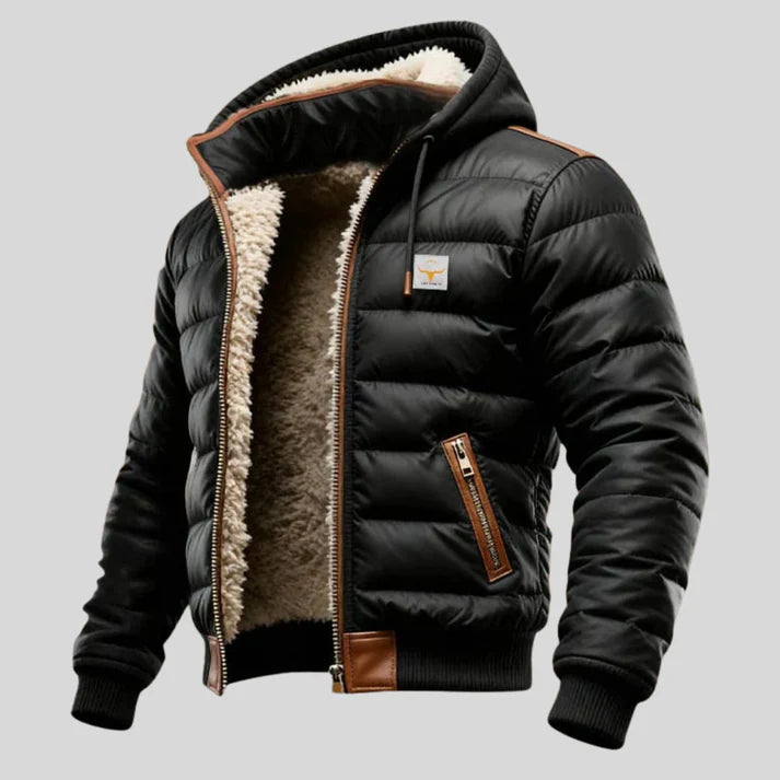 Topuria | Elegáns Steppelt Sherpa Bélelt Férfi Dzseki