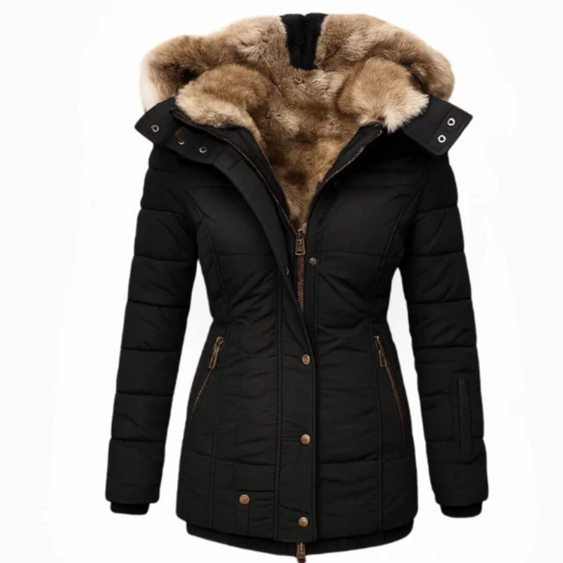 Anett | Műszőrme bélésű télikabát