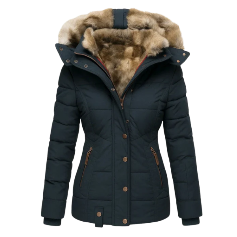 Anett | Műszőrme bélésű télikabát